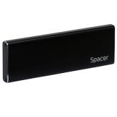 Rack extern Spacer SSD M.2 USB-C negru