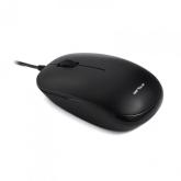 Mouse Serioux cu fir, optic, Noblesse 9800M, 1000dpi, negru, ambidextru, blister, cablu 1.6m, USB
