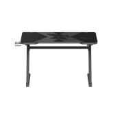 Birou gaming Serioux Glitch,  dimensiuni: 1200x600x750mm, dimensiune blat(LxLxT): 1200x600x25mm, greutate suportata: 50 kg, inaltime: 750 mm, mouse Pad inclus, suport casti, suport cana/pahar