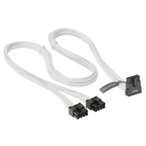 Seasonic 12VHPWR, SS2x8P conectori unghi 90 grade, 600W, PCIe 5.0, Alb 