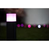 Stalp LED RGB pentru exterior Ledvance SMART+ Wifi Cube Post, 10W, 500 lm, lumina alba si color (3000K), IP44/IK03, 800x120mm, aluminiu, Gri inchis
