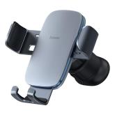 SUPORT AUTO Baseus Metal Age II pt. SmartPhone, fixare grila ventilatie, ofera posibilitatea reglarii unghiului de vizionare pe verticala si orizontala (360 de grade), gri 