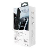 SUPORT AUTO Baseus Privity Series Pro pt. SmartPhone, fixare grila ventilatie, magnetic, ofera posibilitatea reglarii unghiului de vizionare pe verticala si orizontala (360 de grade), piele naturala, negru 