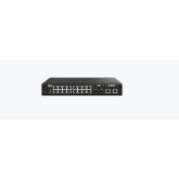 Switch QNAP M2116P CPU Microchip VSC7448-02, 16 porturi 2.5GbE (RJ45) PoE 802.3at (30W), 2 porturi 10GbE SFP+, 2 porturi 10GbE RJ45 PoE 802.3bt (90W), rackmount, web-managed, garantie 2 ani