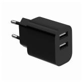 ALIMENTATOR retea 220V GEMBIRD, universal, 2 x USB-A 2.4A , max. 12W, protectie: scurtcircuit, supraincarcare, negru, 