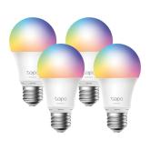 Smart Wi-Fi Light Bulb, Multicolor, 4-Pack SPEC: 2.4 GHz, IEEE 802.11b/g/n, E27 Base, 220–240 V, 50/60 Hz, Brightness: W: 806 lm/ R: 55 lm/G: 140 lm/B: 25 lm, 8.3 W, 2,500 K – 6,500 K, Beam Angle 220°, 8.3 kWh / 1000h, lifetime up to 25,000 hrs FEATURE: M