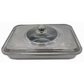 TAVA CUPTOR CU CAPAC, INOX ,35*26*7CM, VANORA HOME