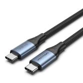 Cablu alimentare si date Vention, USB Type-C (T) la USB Type-C (T), 1m, 40 Gbps, 5A, TPE + braided, negru, 