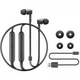 TCL In-ear Bluetooth Headset, Strong Bass, Frequency of response: 10-22K, Sensitivity: 107 dB, Driver Size: 8.6mm, Impedence: 16 Ohm, Acoustic system: closed, Max power input: 20mW, Connectivity type: Bluetooth only (BT 5.0), Color Shadow Black