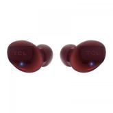 TCL In-Ear True Wireless Bluetooth Headset, Frequency of response 9-22K, Sensitivity 100 dB, Driver Size 5.8mm, Impedence 13 Ohm, Max power input 20mW, Playtime 6.5h/26h, IPX4, Bluetooth 5.0, A2DP, AVRCP, HFP, HS, USB-C, Color Sunset Orange