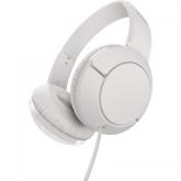 TCL On-Ear Wired Headset, Strong BASS, flat fold, Frequency of response: 10-22K, Sensitivity: 102 dB, Driver Size: 32mm, Impedence: 32 Ohm, Acoustic system: closed, Max power input: 30mW, Connectivity type: 3.5mm jack, Color Ash White