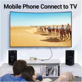 Convertor video Vention, USB Type-C(T) la HDMI(M), 0.15m, rezolutie maxima 4K la 30Hz, conectori auriti, invelis PVC si ABS, negru, 