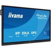 IIYAMA LFD Interactive TE6513A-B1AG Thin bezel 4K 450 cd/m PureTouch-IR 40, 10pt writing  200Hz Scan rate iiWare 21E (Android 14 OS) Google EDLA, iiControl (DMS), WhiteBoard, web browser