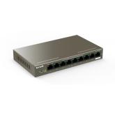 SWITCH PoE Tenda fara management 9-Porturi 10/100 Mbps cu 8-Porturi PoE, IEEE 802.3af, carcasa metalica, rackabil 