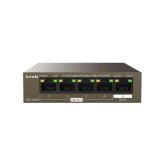 Tenda 5-Port Gigabit PD switch, 4 port POE TEG1105PD, Network standard: IEEE 802.3, IEEE 802.3u, IEEE 802.3x, IEEE 802.3ab, IEEE 802.3af, IEEE 802.3at, Interface: 4*10/100/1000 Base-T Ethernet Ports(Data/PoE OUT), 1 *10/100/1000 Base-T Ethernet Port(Data/