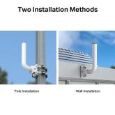 Pole/Wall Mount Kit for Outdoor Access Point Dimensions: 330.5×172.5×49.5 mm FEATURE: Used with outdoor AP, support wall-mounted and pole-mounted installation, and flexibly adjust the installation angle