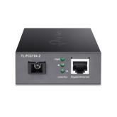TP-LINK Gigabit WDM Media Converter, TL-FC311A-2, Standarde si protocoale: IEEE 802.3i, 802.3u, 802.3ab, 802.3z, interfata: 1 x Gigabit SC fiber, 1× 10/100/1000 Mbps RJ45 Port (Auto MDI/MDIX), UTP category 5, 5e cable (maximum 100m), dimensiuni: 94.5×73.0