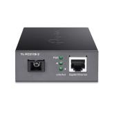 TP-LINK Gigabit WDM Media Converter, TL-FC311B-2, Standarde si protocoale: IEEE 802.3i, 802.3u, 802.3ab, 802.3z, interfata: 1 x Gigabit SC fiber, 1× 10/100/1000 Mbps RJ45 Port (Auto MDI/MDIX), UTP category 5, 5e cable (maximum 100m), dimensiuni: 94.5×73.0