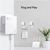 TP-Link Kit AV1000 Powerline Gigabit, Standarde si protocoale: HomePlug AV2, HomePlug AV, IEEE 1901, IEEE 802.3, IEEE 802.3u, IEEE 802.3ab, interfata: 1 x Gigabit Ethernet Port, Aria de acoperire: 300m circuit electric.
