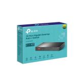 SWITCH PoE TP-LINK, 10 porturi Gigabit (2-Port PoE++ si 6 PoE+), IEEE 802.3af/at/bt, buget PoE 123W maxim, carcasa metalica 
