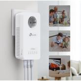 KIT Amplificator Powerline TP-Link 1300Mbps, 3 x Gigabit LAN, 1 x Sucko, Dual Band AC1200,  