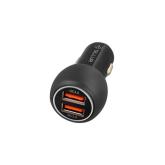 Incarcator auto Tellur FCC8, 6A, 36W (QC 3.0 + QC 3.0), negru