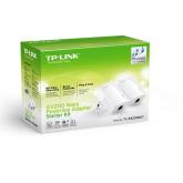 TP-LINK 200Mbps Nano Powerline Ethernet Adapter Kit, Plug and play; Nano Size, HomePlug AV, Twin Pack,  Support Multiple IPTV Streams