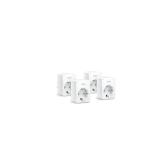 TP-Link MINI SMART WI-FI SOCKET TAPO P100 (4-PACK), Protocol: IEEE 802.11b/g/n, Bluetooth 4.2 (for onboarding only), 2.4 GHz, Android 4.4 or higher, iOS 9.0 or higher, AC 220-240 V~50/60 Hz 10 A, Maximum Load, 2300 W, 10 A.