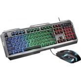 Kit Tastatura + Mouse Trust GXT 845 Tural Gaming, negru