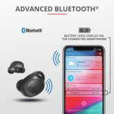 Casti Trust Duet XP Bluetooth Earphones, negru