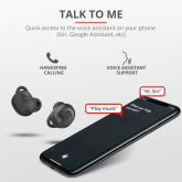 Casti Trust Duet XP Bluetooth Earphones, negru