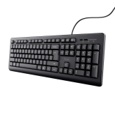 Tastatura cu fir Trust, negru