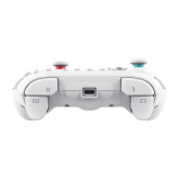 Controller wireless Trust Muta pentru consola Nintendo Switch, 15 butoane, controale: A, B, X, Y, L1, L2, L3, R1, R2, R3, reset, 8-way, start, select, d-input, alb