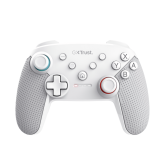 Controller wireless Trust Muta pentru consola Nintendo Switch, 15 butoane, controale: A, B, X, Y, L1, L2, L3, R1, R2, R3, reset, 8-way, start, select, d-input, alb