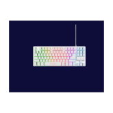 Kit Trust Wireless GXT 798W 2-in-1, tastatura mecanica, interfata USB, material ABS, mouse optic, rezolutie maxima 6400 DPI, 6 butoane, alb