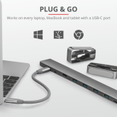 Dock USB Trust Dalyx, 10 porturi USB-C, aluminiu