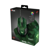 Mouse Trust GXT 781 Rixa Camo, Gaming Mouse, verde militar