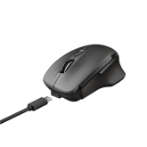 Mouse Trust Themo, Rechargeable Wireless, negru