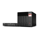 NAS QNAP 473A 4-Bay, CPU AMD Ryzen V1000 series V1500B 4C/8T 2.2 GHz, RAM 8GB (1x 8GB) DDR4 (2 x SODIMM slots, max. 64GB total, optional ECC RAM support), 4-bay 3.5