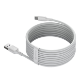 Cablu alimentare si date Baseus Simple Wisdom, Fast Charging Data Cable pt. smartphone, USB la USB Type-C 5A (2buc/set), 1.5m, alb