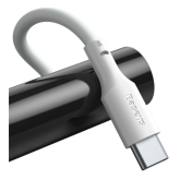 Cablu alimentare si date Baseus Simple Wisdom, Fast Charging Data Cable pt. smartphone, USB la USB Type-C 5A (2buc/set), 1.5m, alb