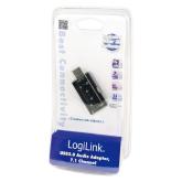 PLACA de SUNET Logilink, extern, 7.1, interfata USB 2.0, conectori 3.5 mm jack, 