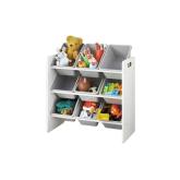 Raft depozitare cu 9 cosuri colorate