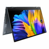 Laptop ASUS Zenbook Flip, UP5401EA-KN701R, 14.0-inch, Touch screen, WQXGA+ (2880 x 1800) 16:10, OLED, i7-1165G7 Processor 2.8 GHz, Intel(R) Iris Xe Graphics, 16GB LPDDR4X on board, 1TB M.2, Pine Grey, Windows 10 Pro, 2 years
