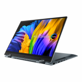 Laptop ASUS Zenbook Flip, UP5401ZA-KN043X, 14.0-inch, Touch screen, 2.8K (2880 x 1800) OLED 16:10, i7-12700H Processor 2.3 GHz,  Intel Iris X Graphics, 16GB LPDDR5 on board, 1TB, Pine Grey, Windows 11 Pro, 2 years