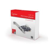 CARD adaptor GEMBIRD, PCI-Express la 2 x USB 3.0, 