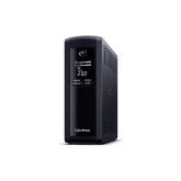 UPS CYBER POWER Line Int. cu management, LCD, tower,  1200VA/ 720W, AVR, 5 x socket Schuko, display LCD, 2 x baterie 12V/7Ah, Backup 1- 8 min, incarcare 8h, conector USB, port RS232, combo RJ45, GreenPower (Energy Saving),