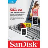 Memorie USB Flash Drive SanDisk Ultra Fit, 128GB, USB 3.1