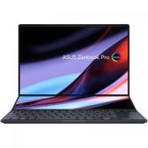 Laptop ASUS ZenBook ProDuo 14, UX8402ZE-M3026X, 14.5-inch, 2.8K (2880 x 1800) OLED 16:10 aspect ratio, i7-12700H Processor 2.3 GHz (24M Cach up to 4.7 GHz 6P+8E cores), Intel Iris Xe Graphics, NVIDIA GeForce RTX 3050 Ti Laptop GPU, 16GB LPDDR5 on board, 1