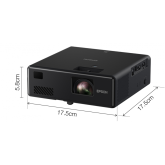 Proiector Epson EF-11 Mini laser projection TV, 3LCD, 1000 lumeni, FHD 1920*1080, 16:9, 2.500.000:1, laser, dimensiune maxima imagine 150